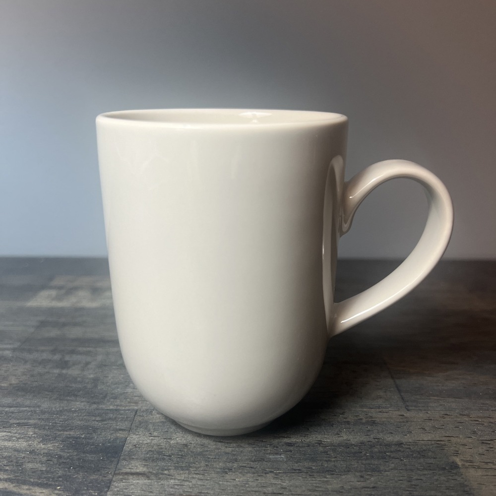 Crate & Barrel GRAEDEN Light Gray & White Replacement Mug Cup Coffee‎ Tea